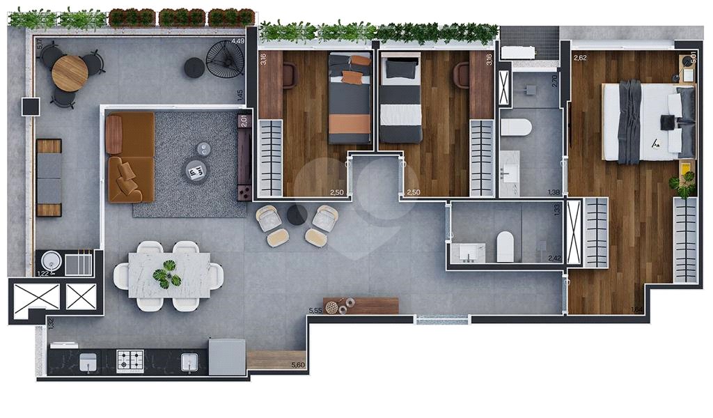 Apartamento à venda com 3 quartos, sendo 1 suíte, em Pinheiros, São Paulo, SP