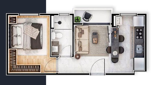 Apartamento 29m² 2