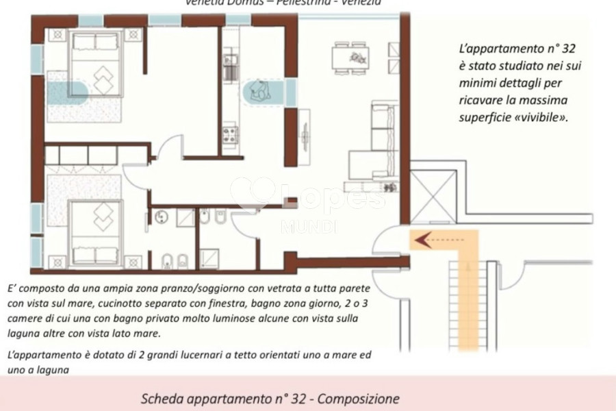 Apartamento com 2 quartos à venda em Pellestrina, Veneza, Itália – Venetia Domus