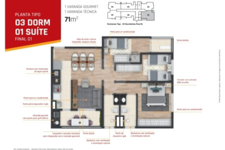 Apartamento à venda com 2 quartos, sendo 1 suíte, em Vila Hortência, Sorocaba, SP