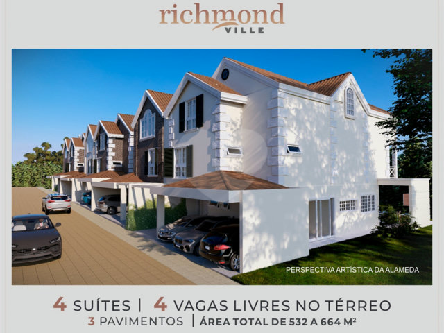 Casa à venda com 4 suítes no condomínio Richmond Ville, São Paulo - SP