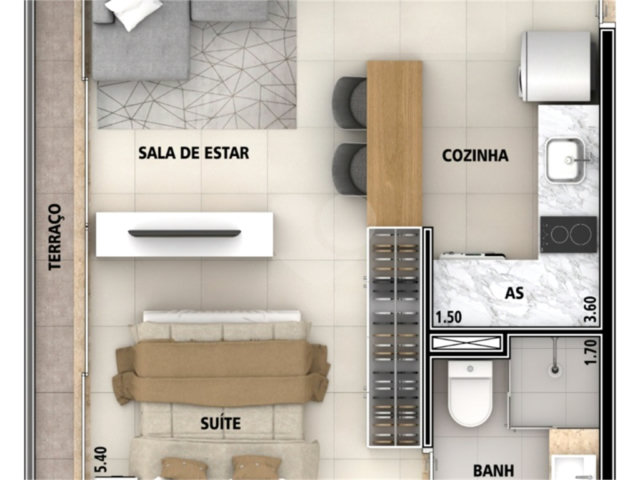 Studio à venda ou para alugar com 1 quarto em Jardim São Paulo(zona Norte), São Paulo, SP