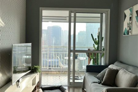 Apartamento à venda com 1 quarto em Brooklin Paulista, São Paulo, SP