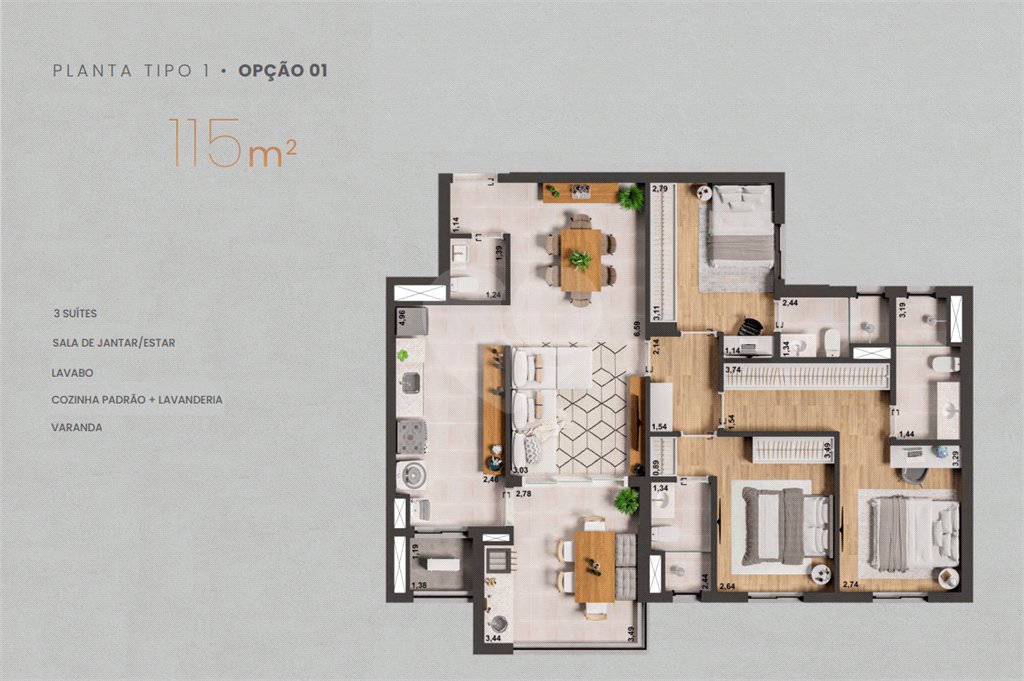 Apartamento à venda com 2 quartos, sendo 1 suíte,  em Jardim Maria José, Votorantim, SP