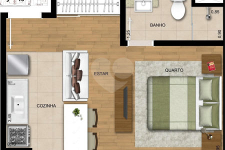 Apartamento à venda com 1 quarto em Tucuruvi, São Paulo, SP