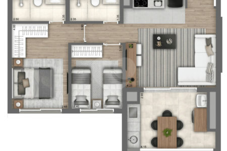 Apartamento à venda com 2 quartos, sendo 1 suíte, em Vila Mariana, São Paulo, SP