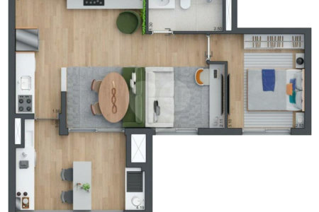 Apartamento à venda com 3 quartos, sendo 1 suíte,  em Vila Cordeiro, São Paulo, SP