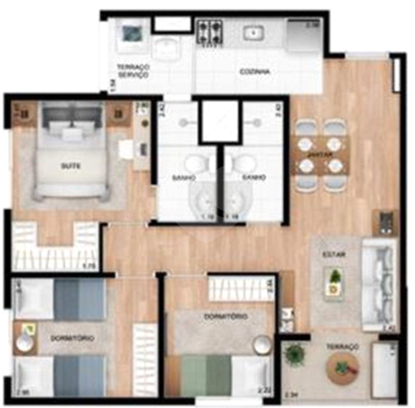 Apartamento à venda com 3 quartos, sendo 1 suíte, em Vila Guilherme, São Paulo, SP