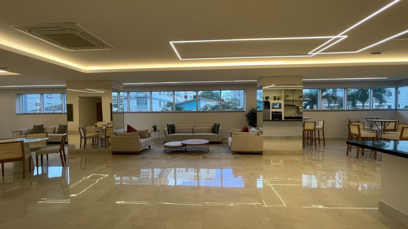 Apartamento com 2 dormitórios à venda, 100 m² por R$ 2.300.000,00 - Aparecida - Santos/SP