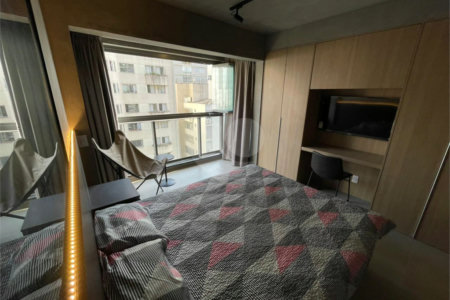 Apartamento à venda ou para alugar com 1 quarto em Consolação, São Paulo, SP