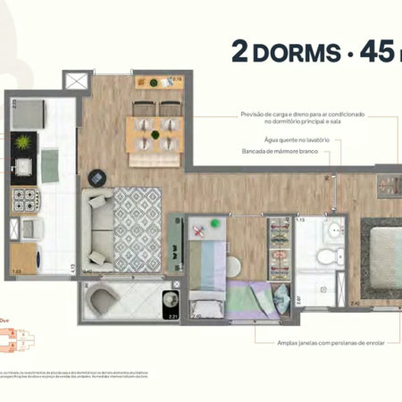 Apartamento à venda com 2 quartos em Vila Andrade, São Paulo, SP