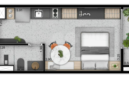 Studio à venda com 1 quarto em Vila Olímpia, São Paulo, SP