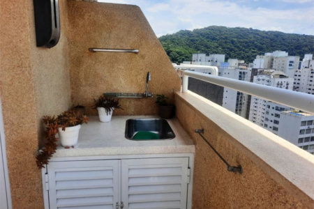 Cobertura com 3 dormitórios à venda, 200 m² por R$ 1.590.000,00 - Barra Funda - Guarujá/SP