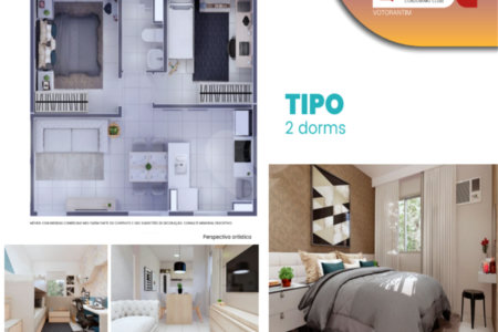 Apartamento à venda com 2 quartos em Vila Santo Antônio, Votorantim, SP