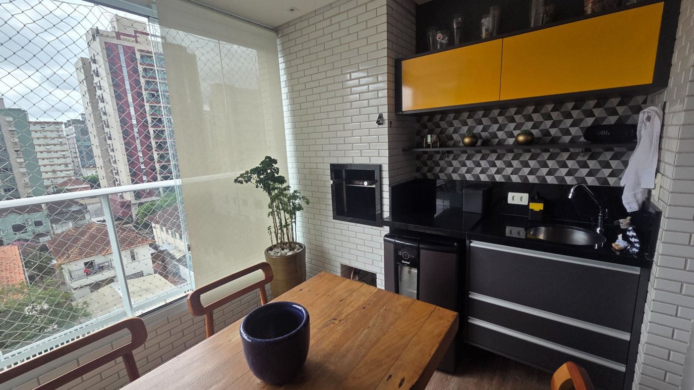 Apartamento com 2 dormitórios à venda, 95 m² por R$ 1.320.000,00 - Pompéia - Santos/SP