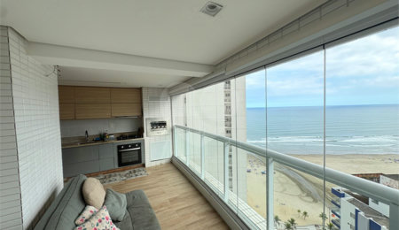 Apartamento à venda com 2 quartos, sendo 1 suíte, em Boqueirão, Praia Grande, SP
