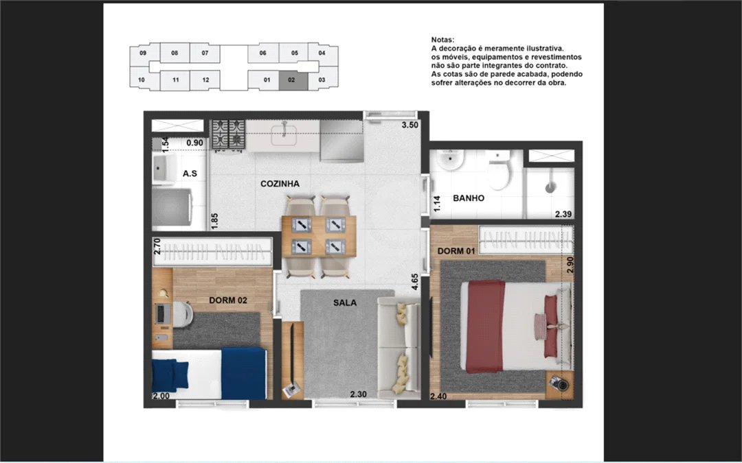 APARTAMENTO – AV. MIGUEL YUNES CONDOMÍNIO LIBERTI