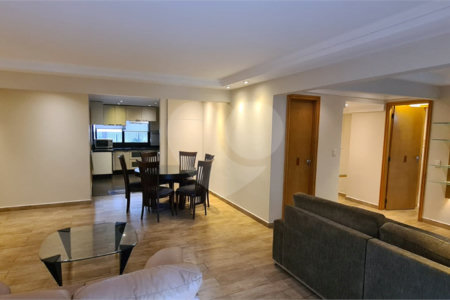 Apartamento para venda e locação de 130m² no Jardim Paulista com 2 suítes e 2 vagas.