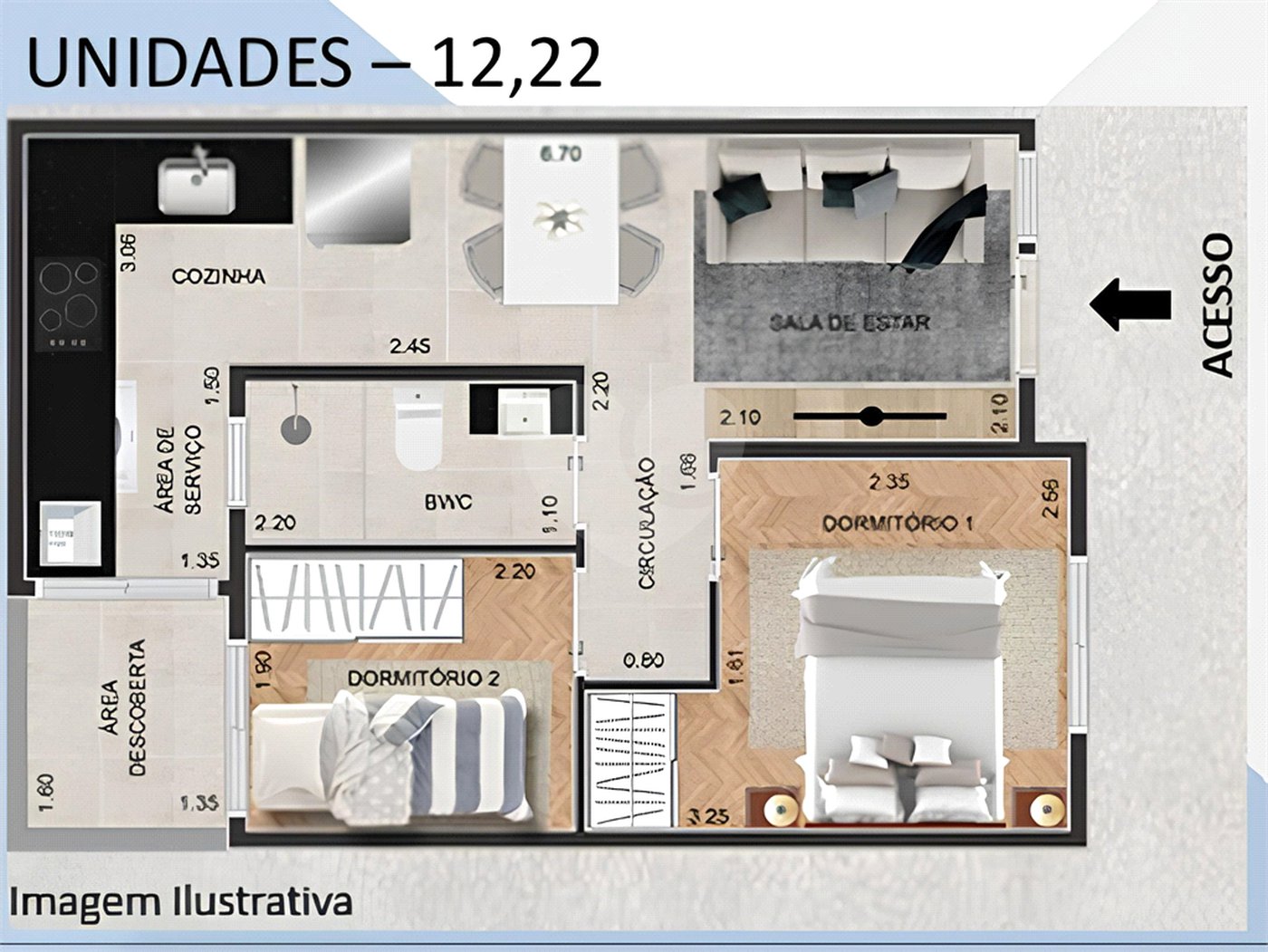 Apartamento para alugar com 2 quartos em Santana, São Paulo, SP