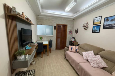 Apartamento com 2 dormitórios à venda, 62 m² por R$ 375.000,00 - Boqueirão - Santos/SP