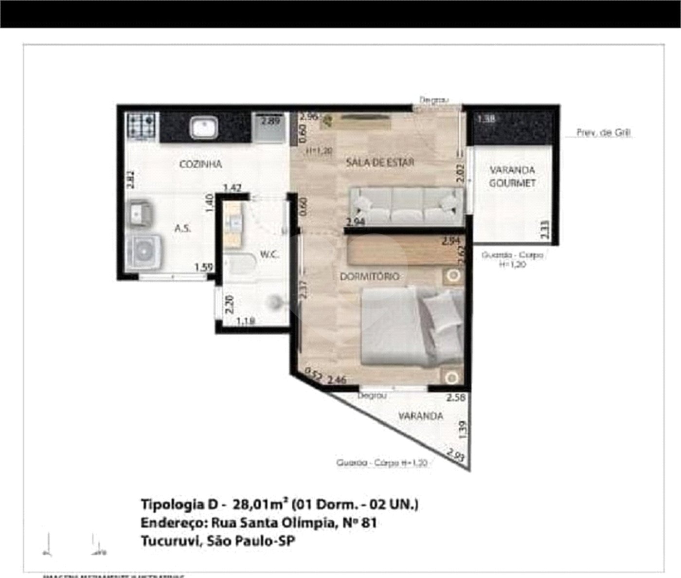 Apartamento à venda com 1 quarto em Tucuruvi, São Paulo, SP