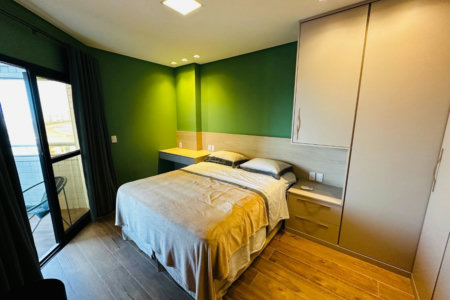 Flat com 1 dormitório para alugar, 43 m² por R$ 7.500,00/mês - Boqueirão - Santos/SP