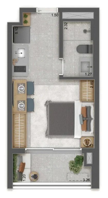 Studio à venda com 1 quarto em Vila Pirajussara, São Paulo, SP