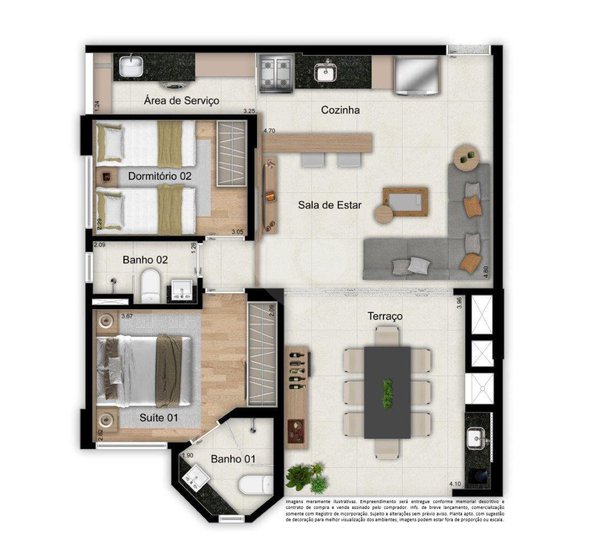 Apartamento 71m² 1