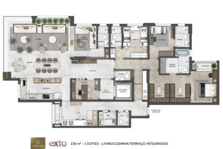 Apartamento à venda com 3 suítes em Vila Romana, São Paulo, SP