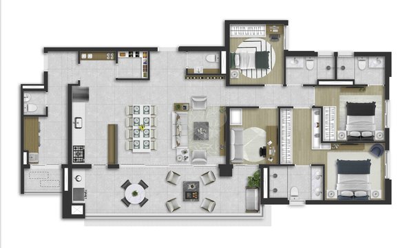 Apartamento 151m² 2