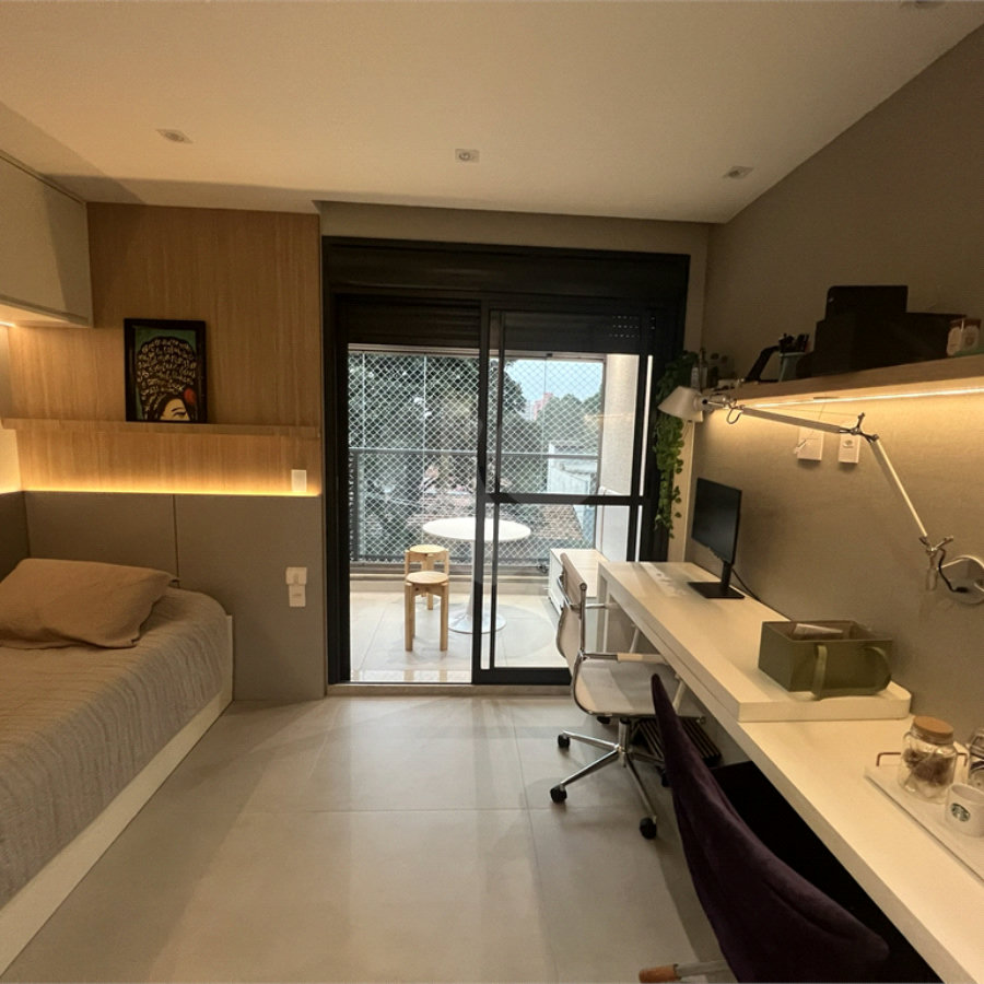 Studio de 31 m² em Pinheiros mobiliado.