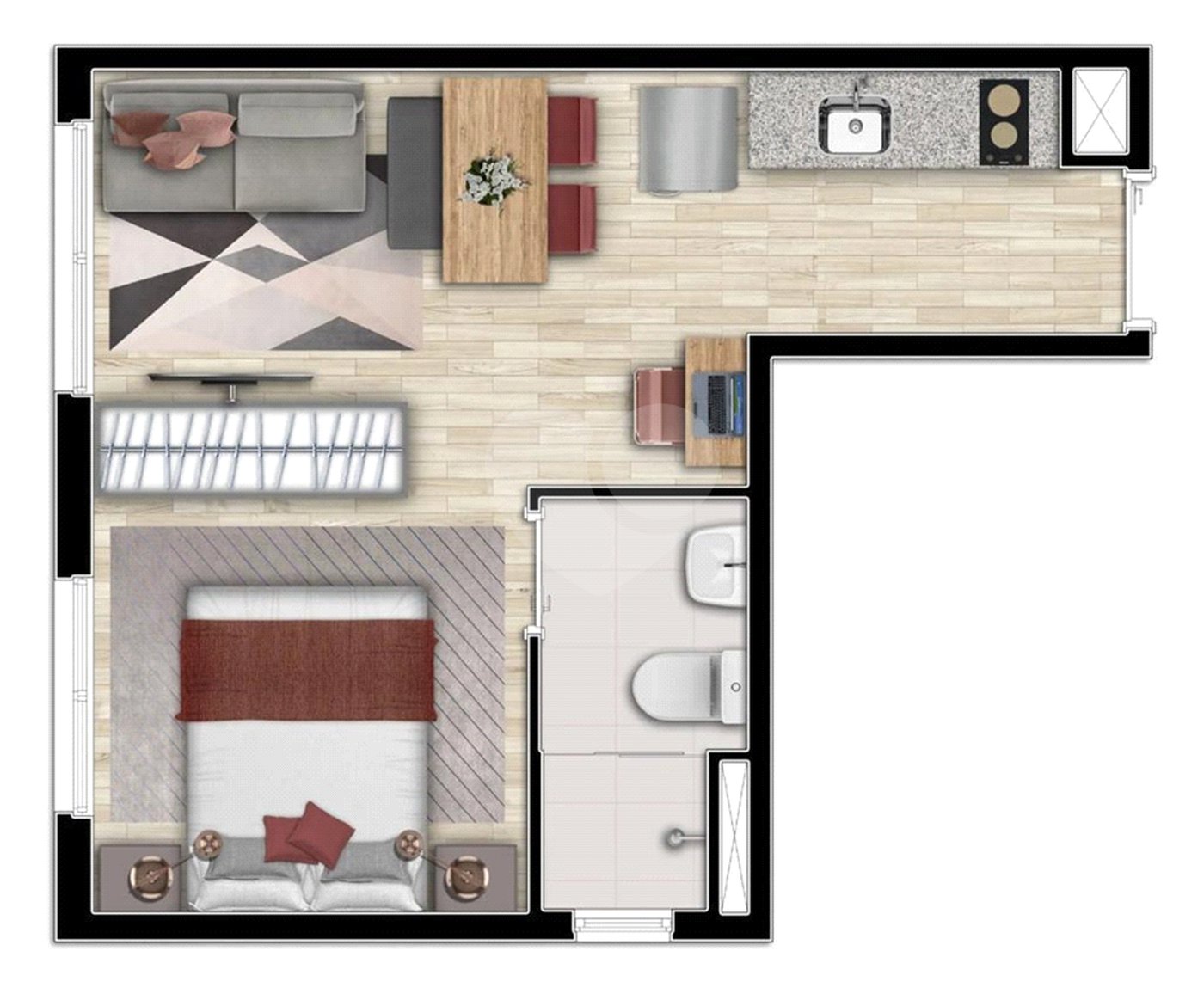 Studio à venda com 1 quarto em Vila Buarque, São Paulo, SP