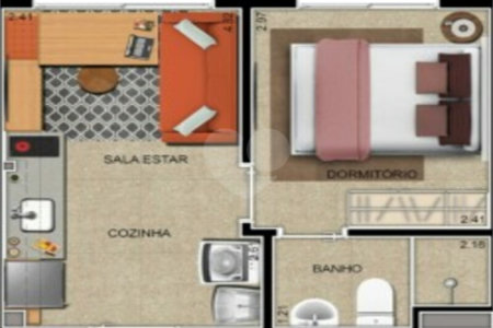 Apartamento à venda com 1 quarto em Sé, São Paulo, SP