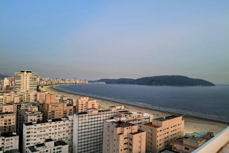 Studio com 1 dormitório à venda, 27 m² por R$ 355.000,00 - Gonzaga - Santos/SP