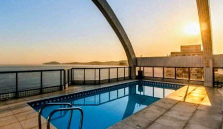 Flat com 1 dormitório à venda, 50 m² por R$ 645.000,00 - Boqueirão - Santos/SP