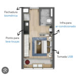 Apartamento à venda com 1 quarto em Jardim Paulista, São Paulo, SP