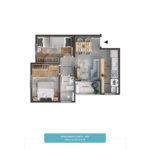 Apartamento à venda com 2 quartos em Caguassu, Sorocaba, SP