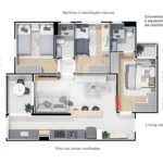 Apartamento à venda com 2 quartos, sendo 1 suíte,  em Jardim São Carlos, Sorocaba, SP