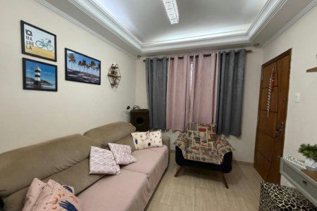 Apartamento com 2 dormitórios à venda, 62 m² por R$ 375.000,00 - Boqueirão - Santos/SP