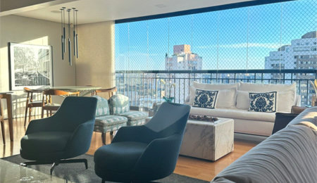 Apartamento à venda com 4 quartos, sendo 3 suítes,  em Alto de Pinheiros, São Paulo, SP