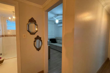 Apartamento com 3 dormitórios frente a praia à venda, 161 m² por R$ 2.200.000 - Gonzaga - Santos/SP