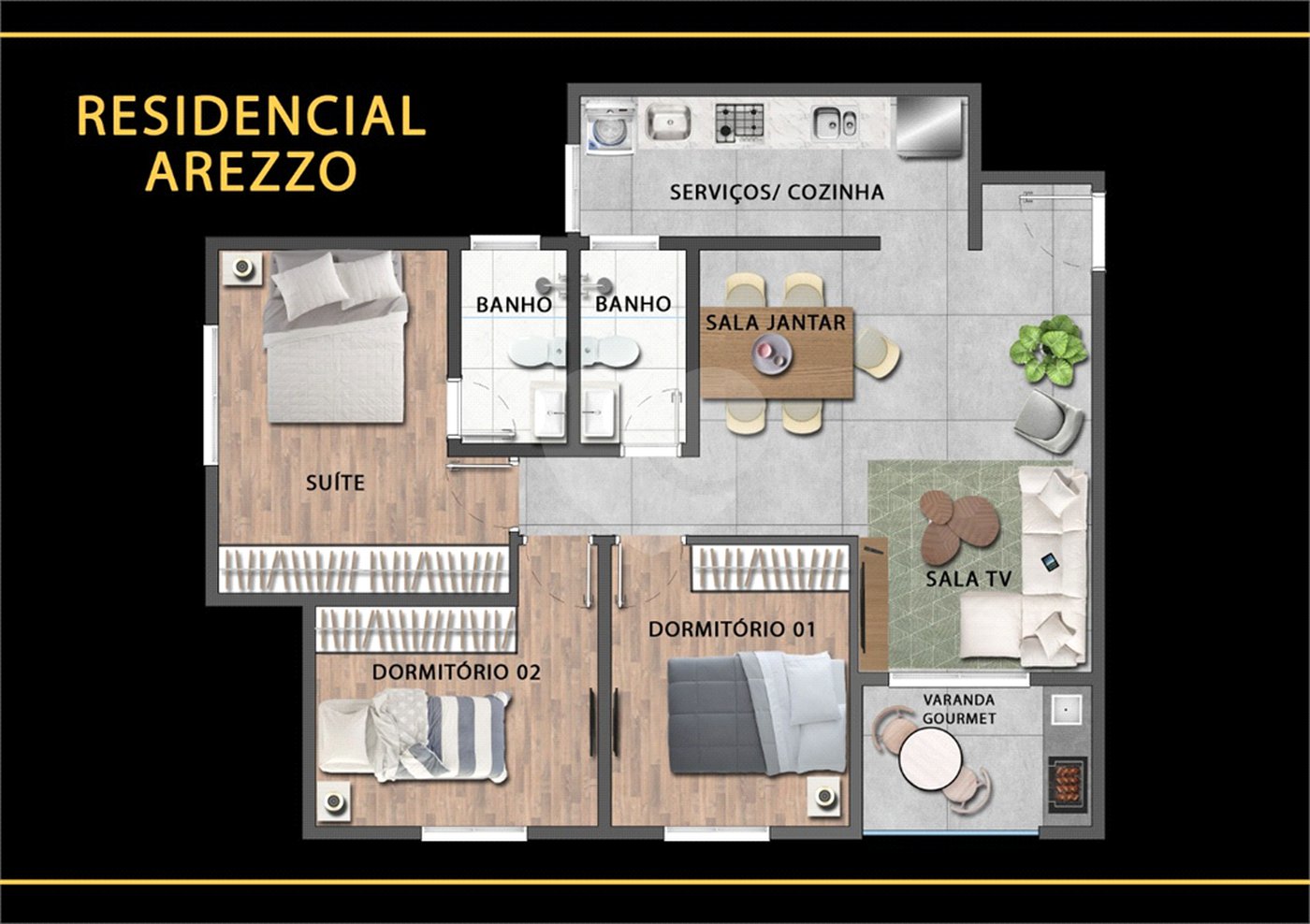 Apartamento à venda com 3 quartos, sendo 1 suíte, em Jardim Panorama, Valinhos, SP