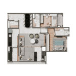 Apartamento à venda com 2 suítes em Santo Amaro, São Paulo, SP