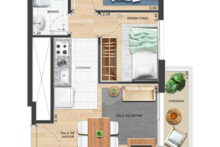 Apartamento à venda com 2 quartos em Butantã, São Paulo, SP