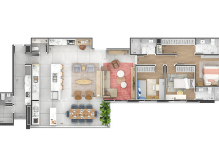 Apartamento à venda com 2 quartos, sendo 1 suíte, em Condomínio Residencial e Comercial Fazenda Santa Petronilla, Bragança Paulista, SP