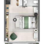 Apartamento à venda com 1 quarto em Vila Olímpia, São Paulo, SP