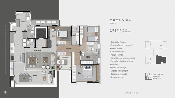 Apartamento 193m² 3