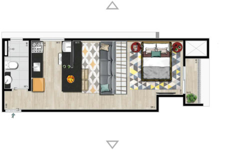 Studio à venda com 1 quarto no Centro, Itapetininga, SP