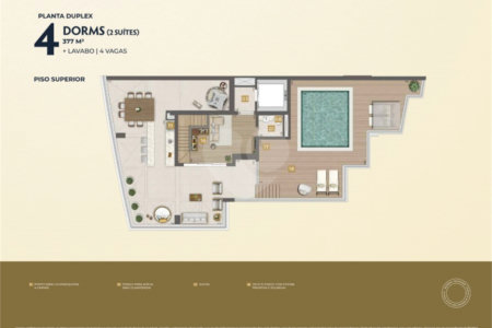 Apartamento à venda com 3 suítes em Água Branca, São Paulo, SP