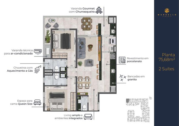 Apartamento 75m² 3